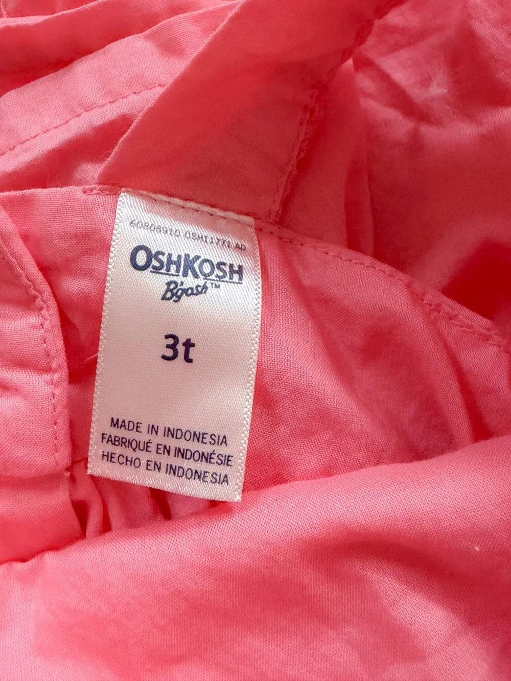 OshKosh B'gosh Coral Pink Sundress with Lace-Trim Straps